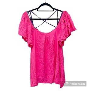Pitusa Pink Off Shoulder Blouse